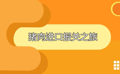 豬肉進口報關代理之旅