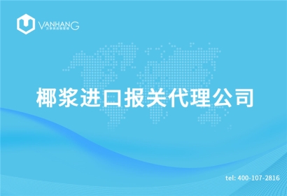 椰漿進口報關(guān)代理公司