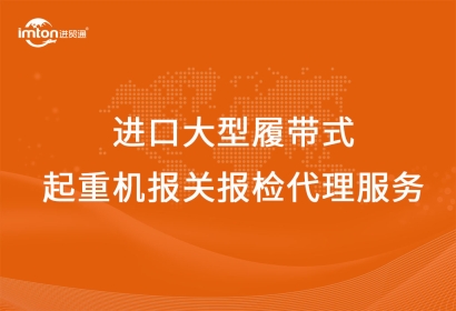 進口大型履帶式起重機報關(guān)報檢代理服務(wù)